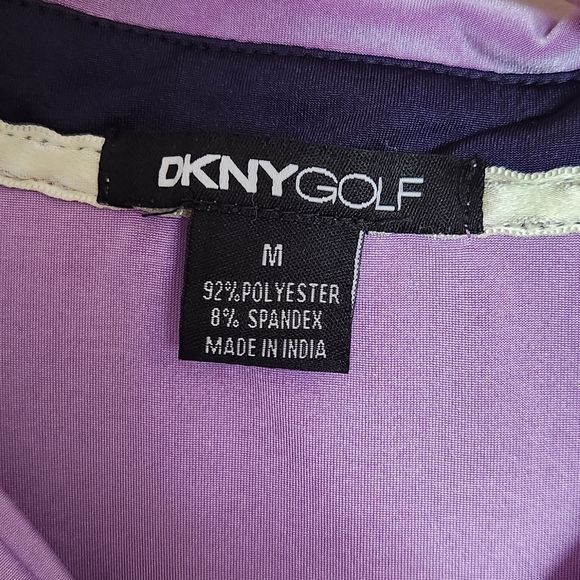 DKNY Golf Purple and Black Short Sleeve Top - Picture 2 of 5